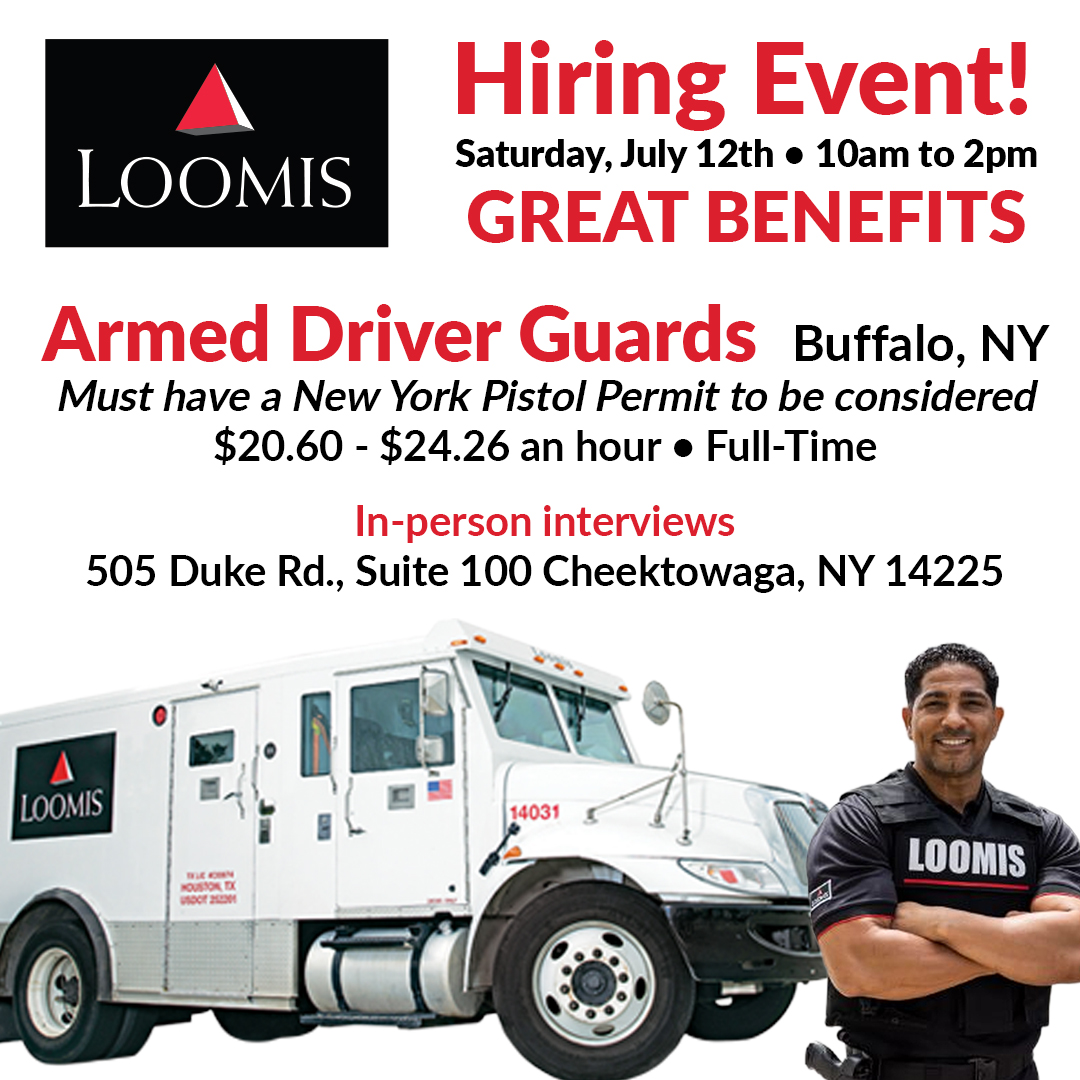 Loomis Armed Driver Guard Hiring Event
